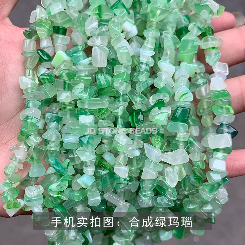 結晶典ジュエリー5-8mm水晶瑪瑙砂利diyアクセサリーアクセサリー穴があります。|undefined