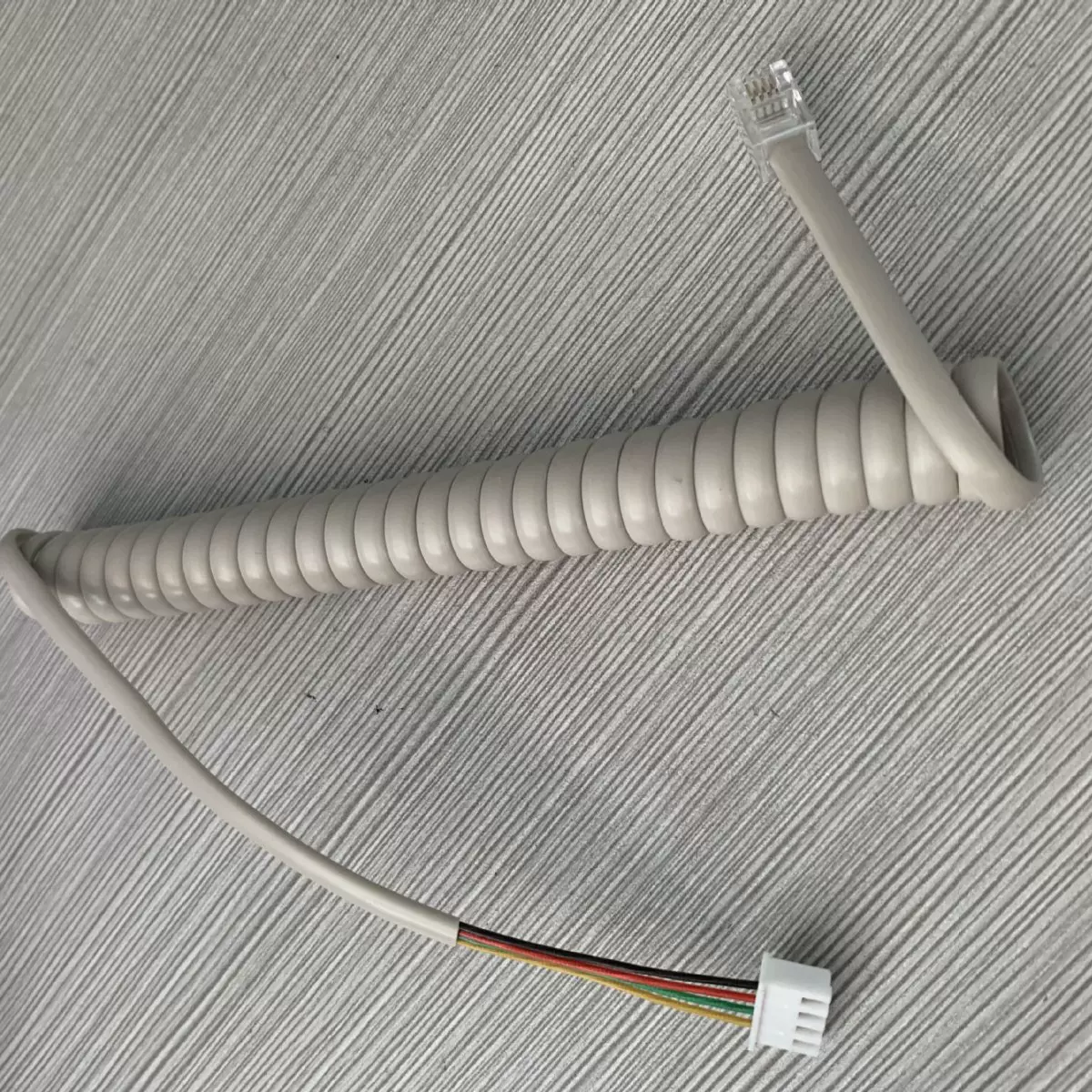 厂家直供纯铜4芯门铃线电梯对讲机弹簧线安防门手柄线墙挂话机线