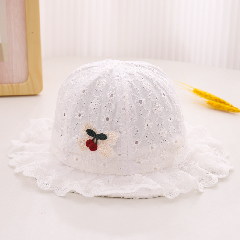 Sombreros para bebés pequeños meses sombreros para bebés de primavera y otoño delgados 6 - 12 meses sombreros de sol de encaje para bebés verano
