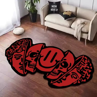 Avtomobil döşəmə paspasları: Floor Mat Bedroom Bedside Blanket - yy-creative-spoof-03-4060cm-flat-imitation-cashmere