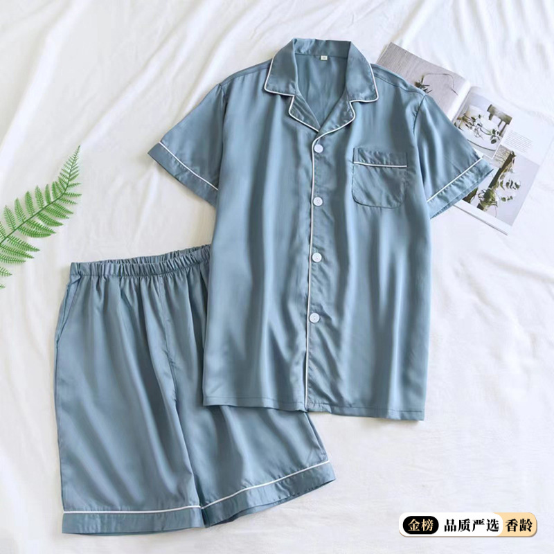 [주의 깊게 팻! 반환 없음] 남자 반바지-다크 블루