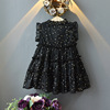 Sleeveless gilded princess dress baby Organza mesh dress