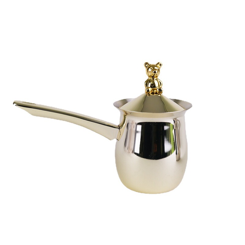 Middle Eastern Arabic Coffee Maker Stainless Steel Gold Turkish Coffee Pot Milk Cup Small Milk Jug Middle Eastern Arabic Coffee Maker Stainless Steel Gold Turkish Coffee Pot Milk Cup Small Milk Jug