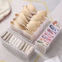 下着や靴下用のグリッド収納ボックス、ブラジャーと下着、引き出し式の仕切り、女性のワードローブの整理用グリッド、家庭用