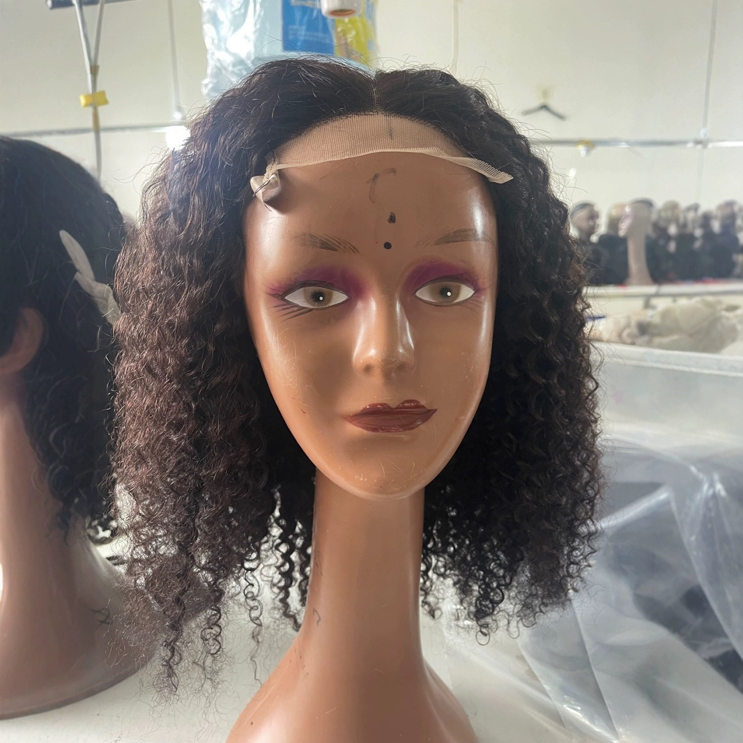 13x4Kinky Curly Human Hair Wigs una pieza