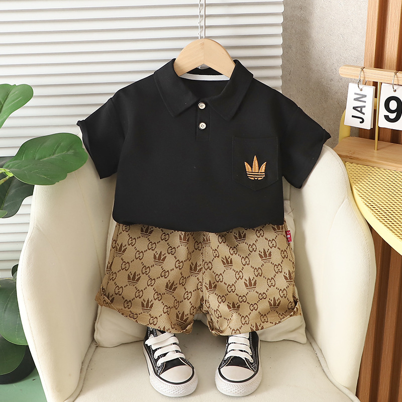 子供半袖セット夏男の子服女の子tシャツ赤ちゃん夏服服2025新しい子供服ファッション|undefined
