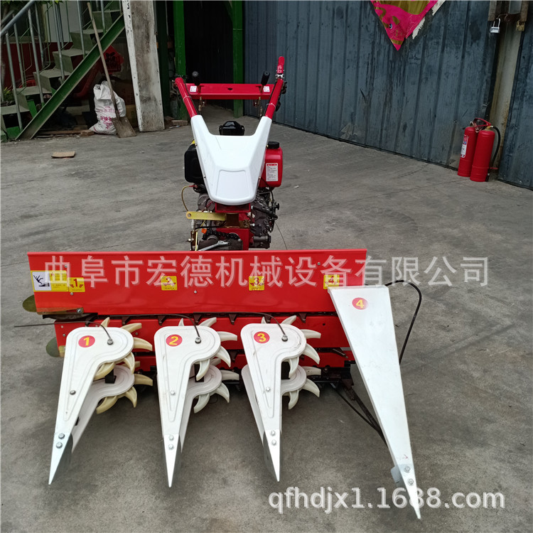 玉米芦苇收割机 手推式牧草辣椒水稻割晒机 一边倒割晒机