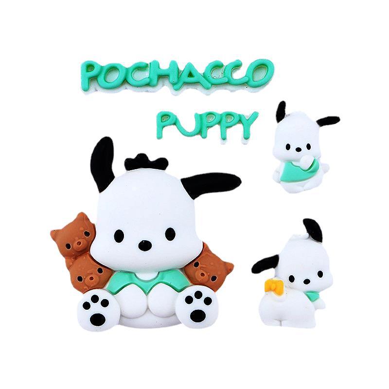 Carácter animal de dibujos animados tarjeta grande lindo DIY crema pegamento teléfono caso anillo de pelo tocado horquilla resina accesorios al por mayor