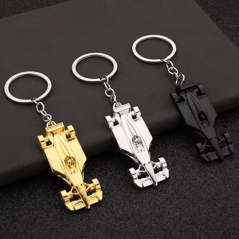 창조적 인 시뮬레이션 F1 레이싱 카 모델 키 체인 선물 3D 솔리드 레이싱 카 팬 사랑 열쇠 고리
