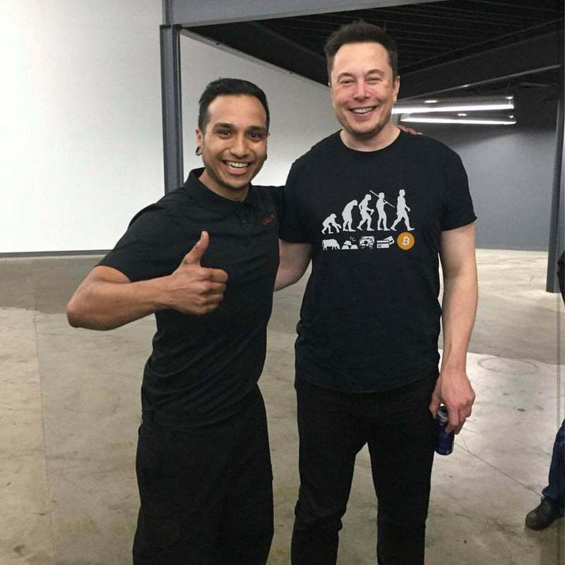 Same Style Bitcoin Chain Btc Currency Coin Circle T-Shirt Evolution Coin Trading Bit Clothing Musk Coin Short Sleeve Block