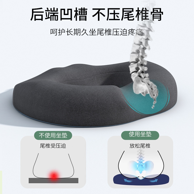 国境を越えた低反発クッション、オフィス座り椅子クッション、痔手術後の尾骨損傷、妊婦の減圧腰サポート|undefined