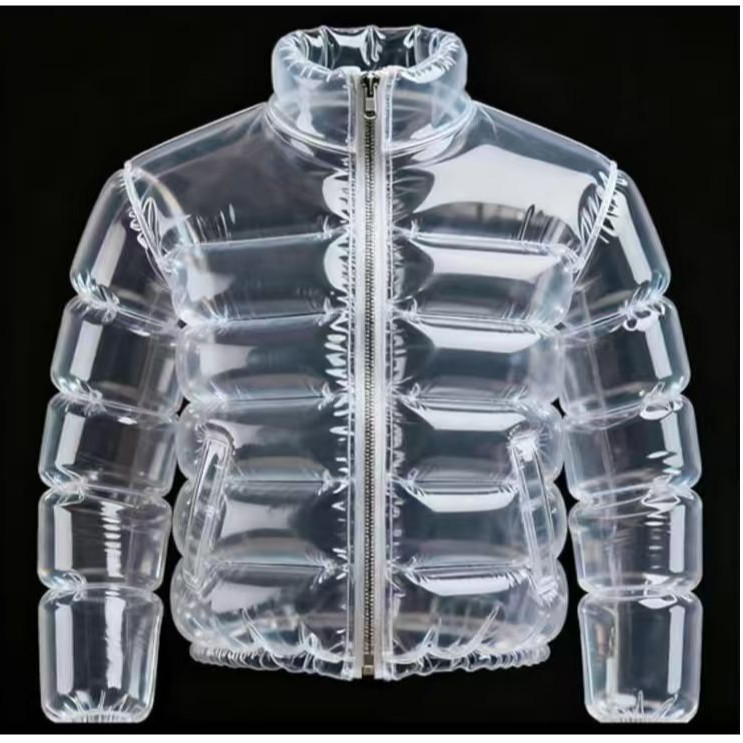Chaqueta transparente llena de cerveza para piscinas chaqueta de cerveza transparente chaqueta de cerveza