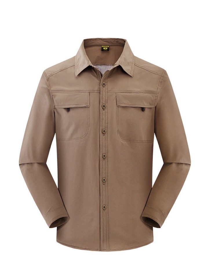 Travel quick dry elastic summer thin breathable shirt