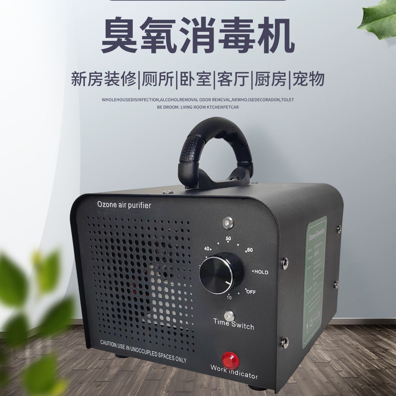 110V-60G Us/Eu Standard Air Sterilizer, Sterilization and Odor Removal, Household Ozone Generator, Cross-Border Direct Supply