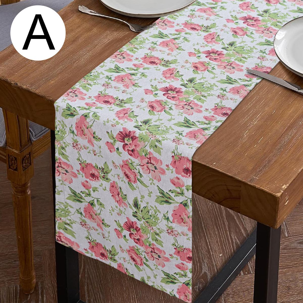Moderno simple transfronterizo nueva bandera de mesa red doméstica decoración de mesa tela de mesa de comedor TEMU bandera de mesa spot