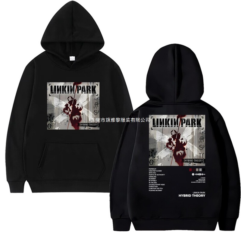 2025 Lincoln Park Hybrid Theory Album Hoodie for Men and Women Harajuku Vintage Print Sweatshirt Unisex