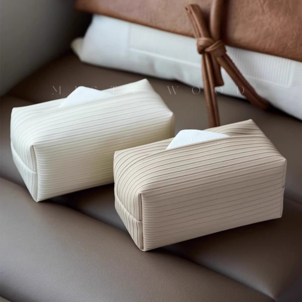 Caja de toallas de lujo ligera simple de alta gama, mesa de comedor, sala de estar, caja de dibujo, caja de papel de limpieza de sentido avanzado, almacenamiento de escritorio, venta directa de fábrica