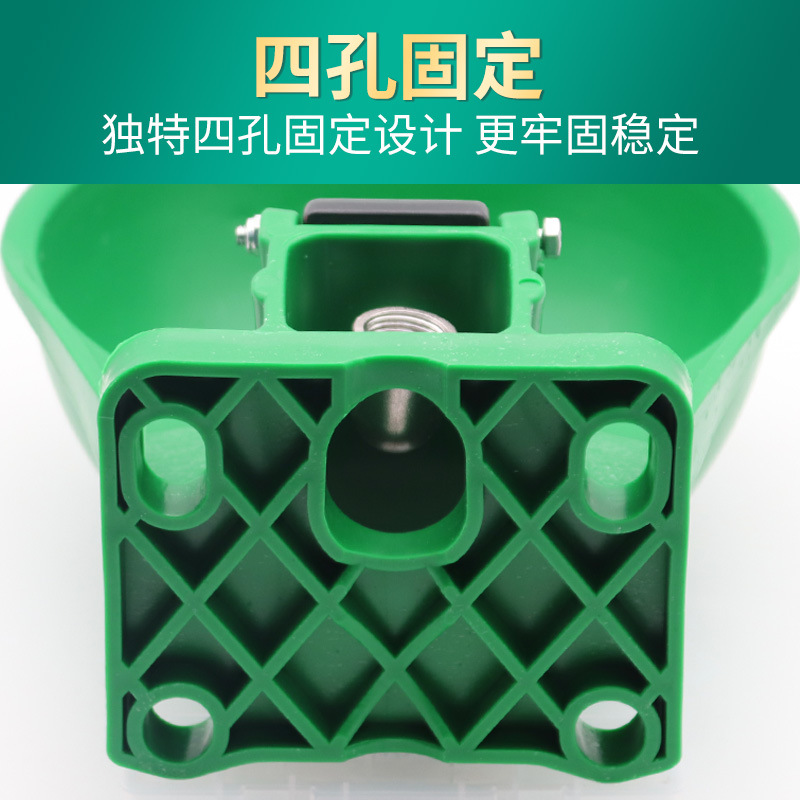 Cuenco de agua para vacas, cuenco de plástico grueso para beber, válvula de acero inoxidable, bebedero automático, cuenco para beber para vacas, equipo de agua potable para caballos y vacos