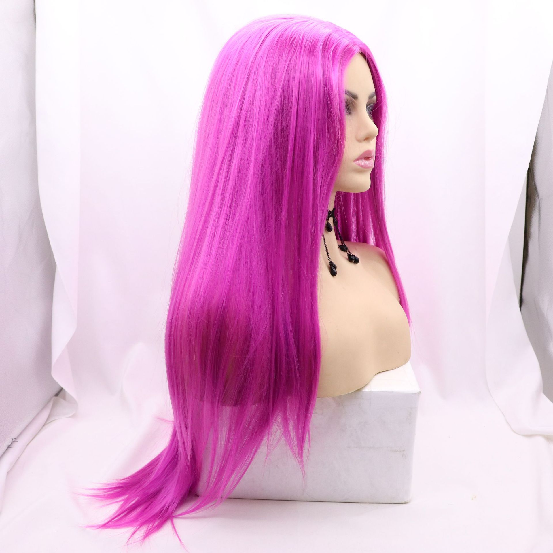 Europa y los Estados Unidos NEWLOOK frente de encaje moda nuevo cabello largo trenza larga pelucas transfronterizas Lace Frente Wigs