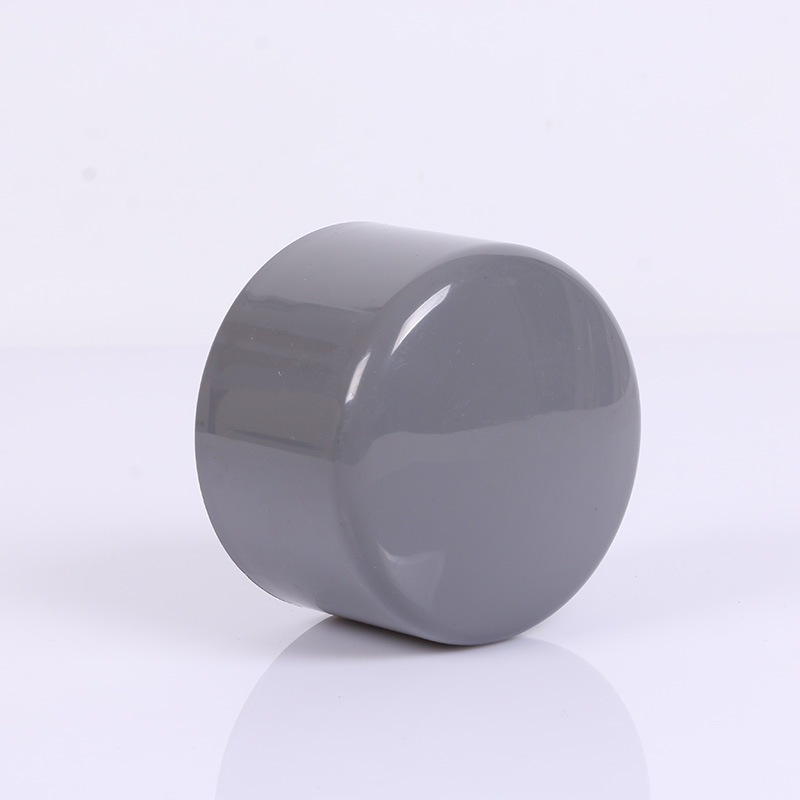 灰色管件管帽管堵 PVC-U堵头管帽 给水塑料配件UPVC管堵厂家供货-阿里巴巴