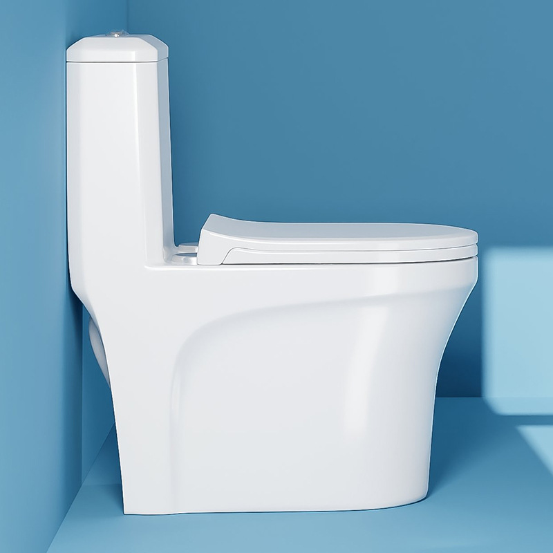 Nuevo tipo de inodoro común transfronterizo de América del Sur asiento de inodoro superpiral sifón de construcción de hotel integrado tubería grande