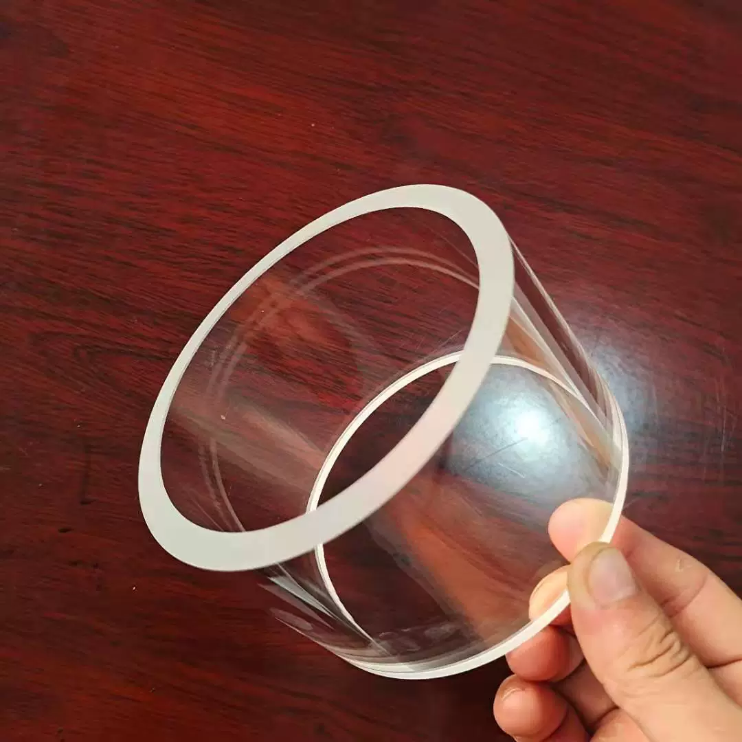 Заказная трубка из высокоборосиликатного стекла, прозрачная стеклянная трубка, смотровое стекло с фланцем, смотровая чашка, трубка из закаленного стекла с толстыми стенками