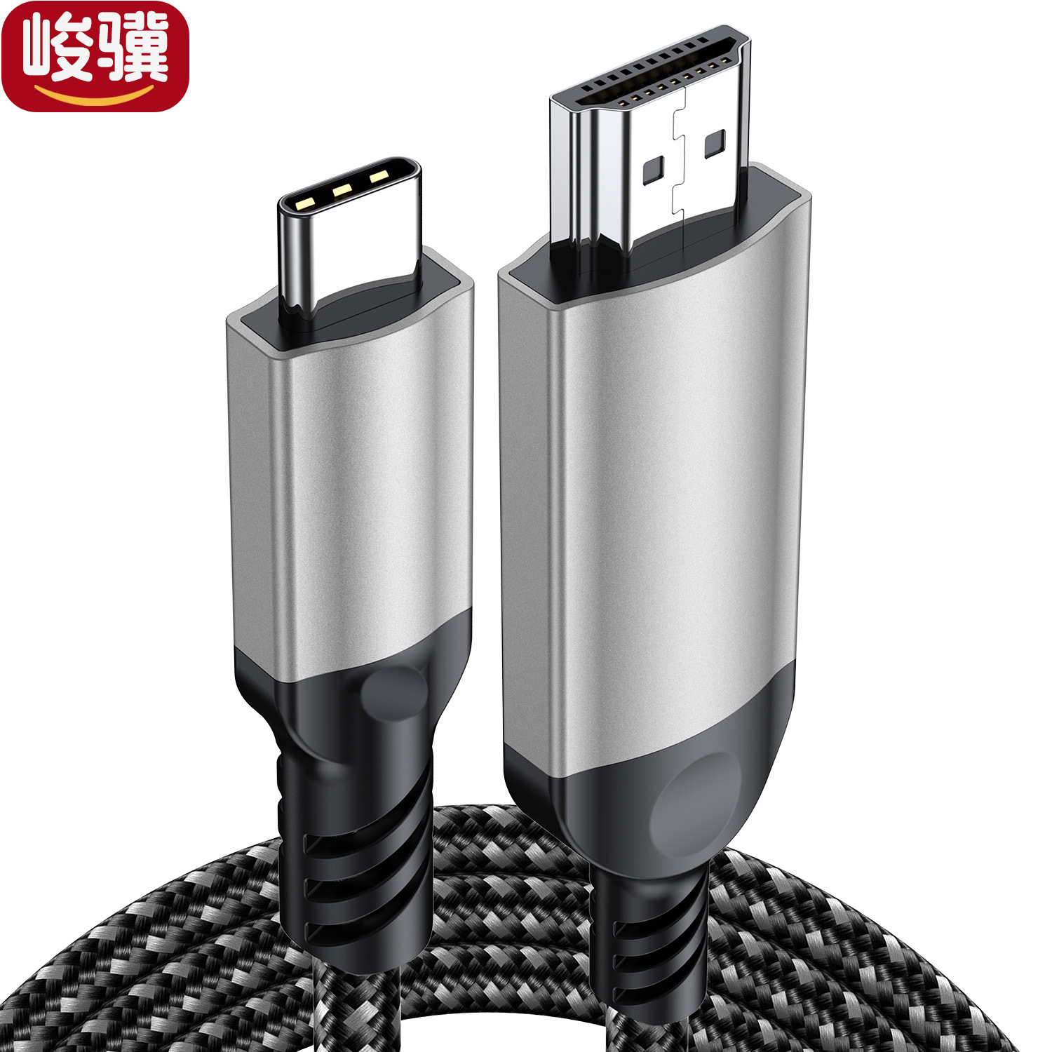 Cable tipo c a HDMI para computadora portátil monitor externo cable de pantalla de proyección de alta definición 4K con cable de pantalla carcasa de aluminio image 4