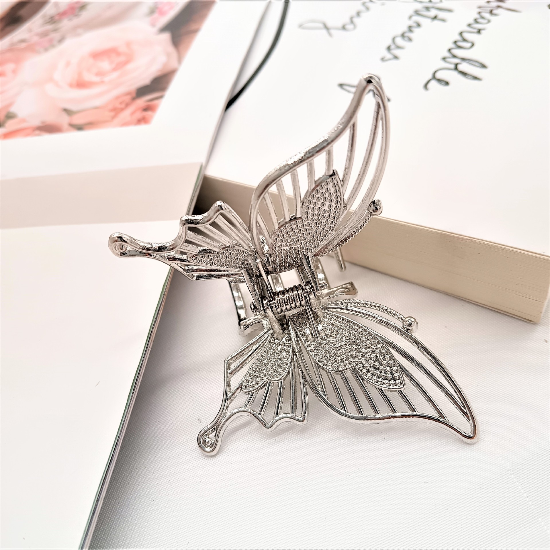 55g Weight Hair Claws Hair Accessories Type 1 Piece Quantity Holiday, Daily Occasion Alloy Material Solid Color Pattern Women's Gender Plating Design Simple Style, Classic Style Style Women's Simple Style Classic Style Solid Color Alloy Plating Hair Claws 10