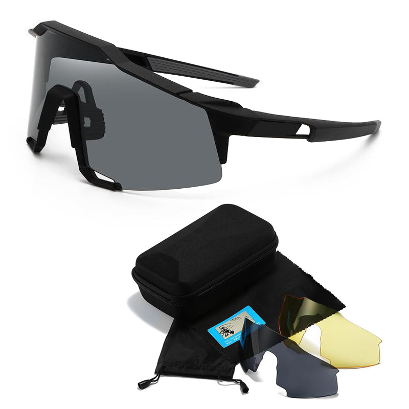 New men's and women's outdoor sunglasses, colorful bicycle frame, windproof riding sunglasses_voghion.com