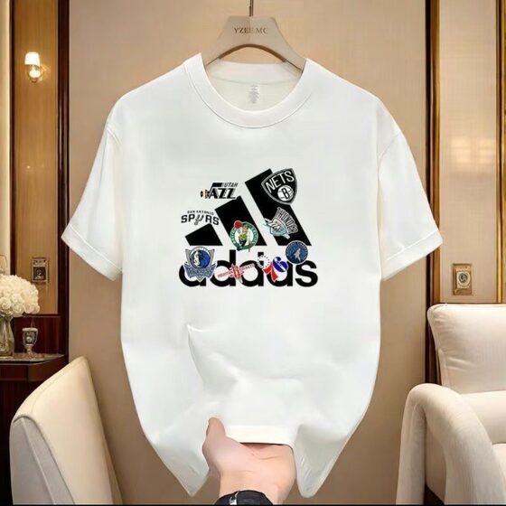 Men's New Sports Short-sleeved T-shirt Summer Sports Breathable Quick-drying Printed Short-sleeved Student Round Neck Casual Handsome