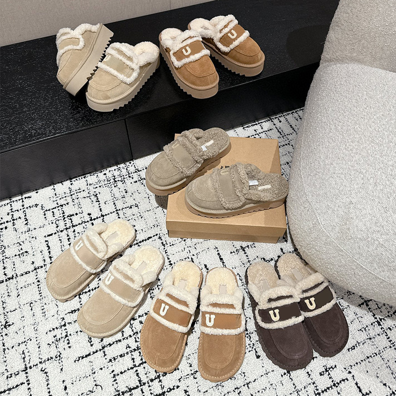 In-Stock Women's Fur Slippers for Autumn and Winter 2024, New Plush Boken Cotton Slippers, Warm Snow Boots, Cotton Shoes for Outdoor Wear In-Stock Women's Fur Slippers for Autumn and Winter 2024, New Plush Boken Cotton Slippers, Warm Snow Boots, Cotton Shoes for Outdoor Wear