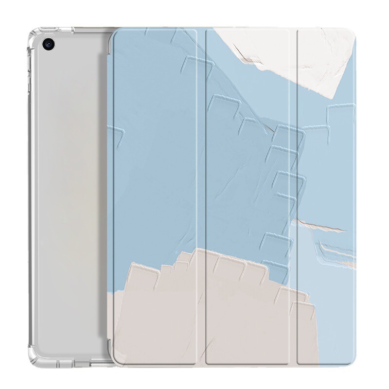 Suitable for ipad protective sleeve 10.2 with Pen slot air4 three-fold 10.9 inch flat 9.7 transparent mini5 airbag shell Suitable for ipad protective sleeve 10.2 with Pen slot air4 three-fold 10.9 inch flat 9.7 transparent mini5 airbag shell
