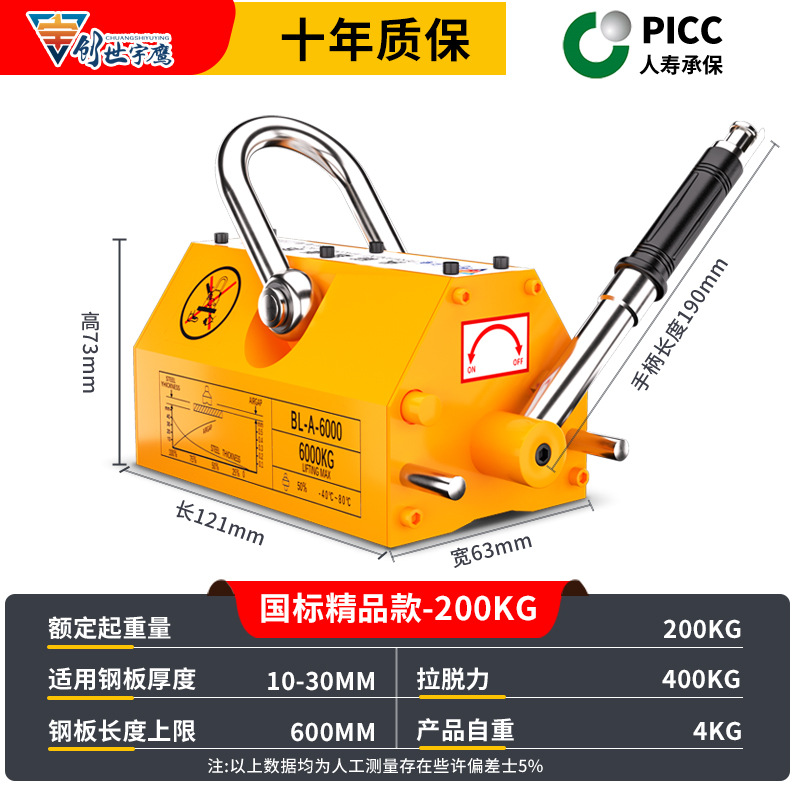 국가표준 부티크 모델 [200kg] 마그네틱 크레인