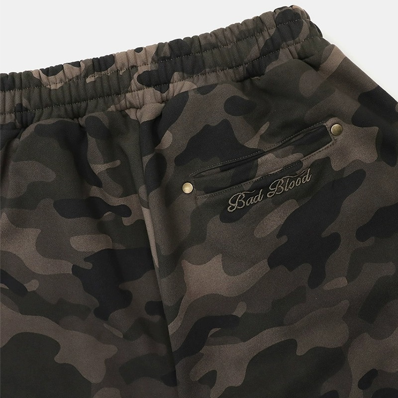 Same Style For Men And Women Badblood Bcac Series Retro Loose Camouflage Sweatshirt Women's Niche Hoodie Sports Jacket_viptrois.com