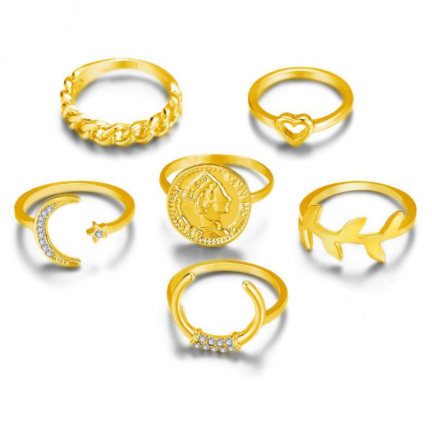 New Simple Twist Ring Set display picture 11