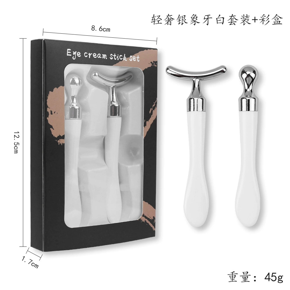 Crema de ojos transfronteriza Stick de masaje Crema de ojos Esencia de crema de ojos Introducción Palo de aplicación Herramienta de cuchara de belleza