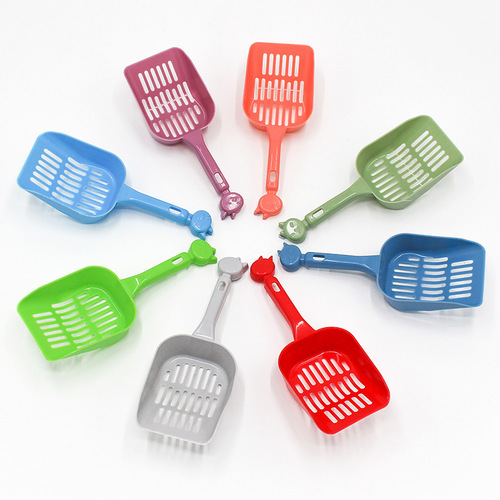 Plastic New Cat Hole Litter Shovel Poop Scoop Convenient Waste Cat Litter Scoop Leak Sand Scoop Tofu Shovel