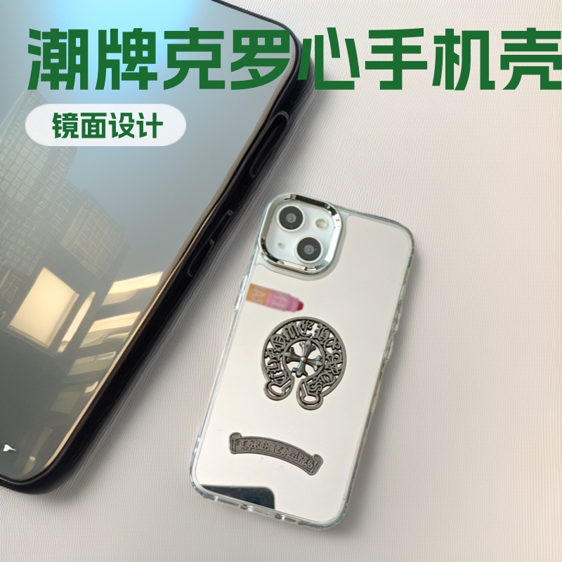 Fashionable Brand Croxin Mobile Phone Case Mirror Suitable for Apple 13 Anti-Fall 12 All-Inclusive 11 Cooling 15 iPhone 16 Fashion