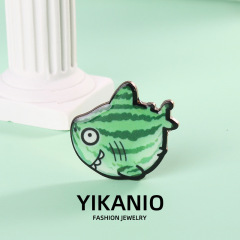 Shark Pin, Small Shark Charm, Summer Instagram Trend, Unisex Personalized Creative Badges, Pin for Student Bags, Clothes Accessories