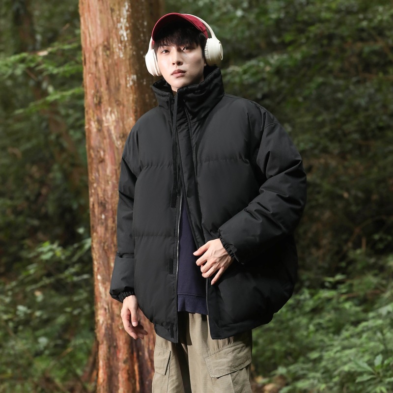 Vêtements rembourrés en coton à col montant grande taille pour hommes et femmes, doudounes rembourrées en coton, vêtements rembourrés en coton amples et épais_voghion.com