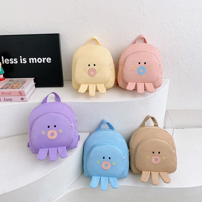 Comercio exterior nueva mochila infantil caricatura pulpo pequeño lindo mochila para niños y niñas jardín de infantes bebé viaje mochila pequeña