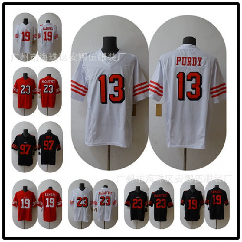 Джерси для регби третьего поколения New Legend 2023 49ers 23 # 97 # 19 # 85 # Футболка с вышивкой команды