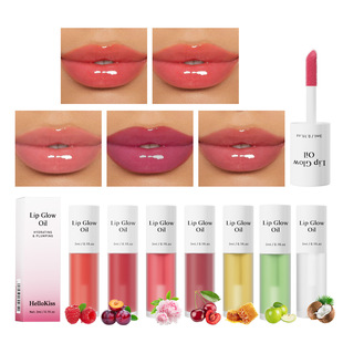 HelloKiss Fruit Lip Oil Natural Moisturizing Mirror Lip Oil Fruit Flavor Moisturizing Lip Honey Foreign Trade