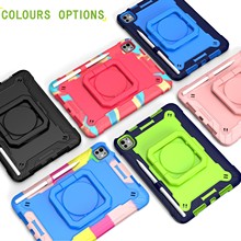 适用联想M10 Plus 3代保护壳支架防摔撞色三星TABS9 PLUS迷彩硬壳