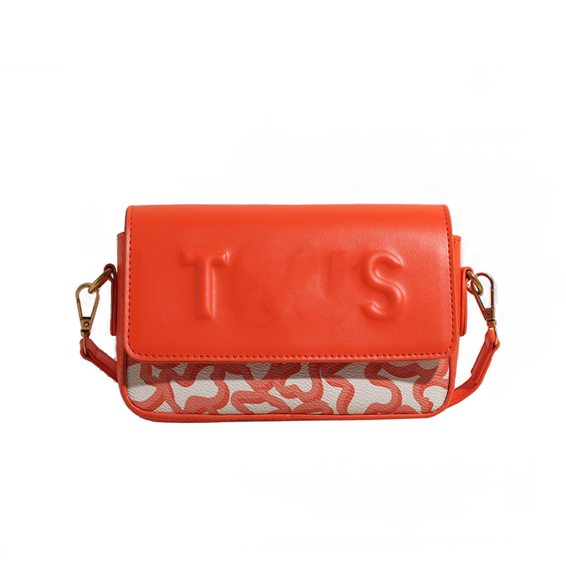 Bolso de pu transfronterizo para mujer 2024 nuevo bolso de mensajero de moda con impresión de letras de estilo occidental