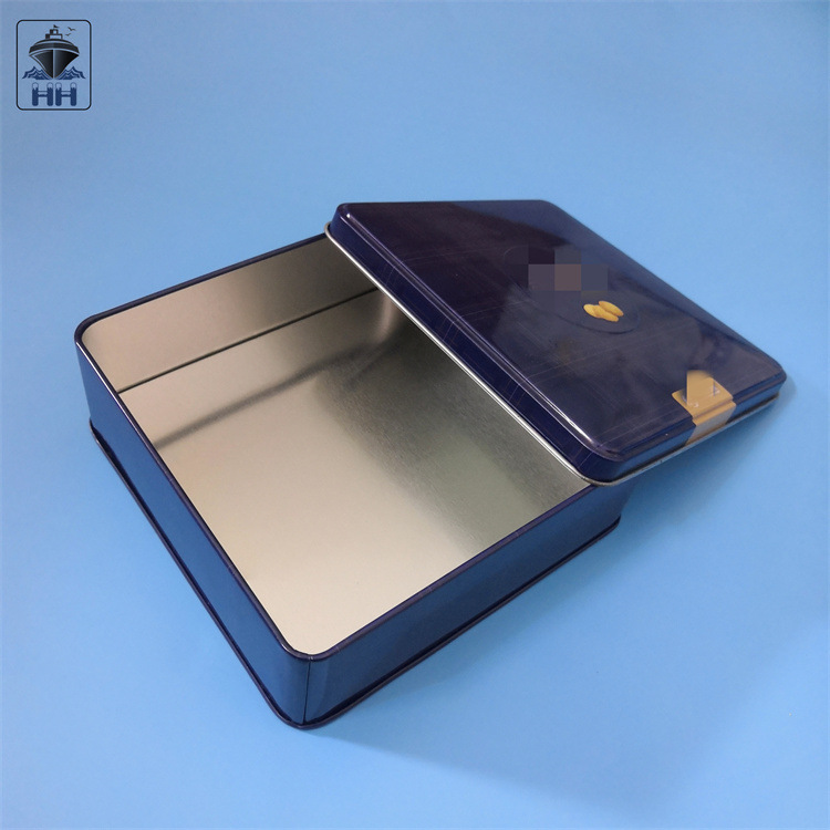 马口铁盒 正方形天地盖饼干铁盒 蛋卷包装盒 食品级马口铁盒批发