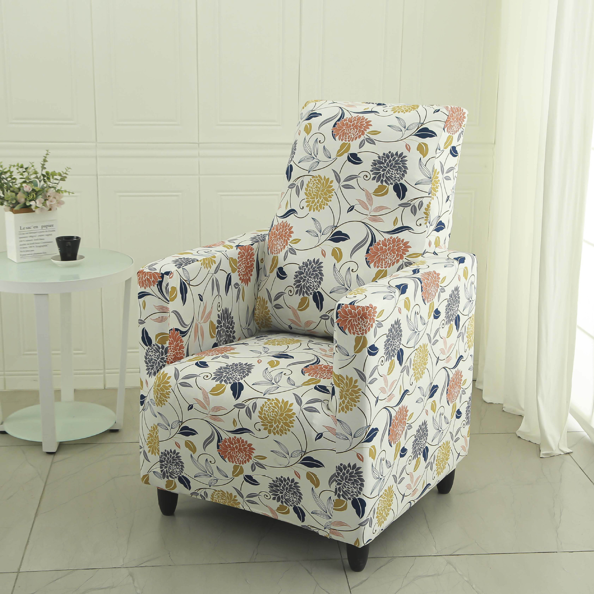 Hogar pequeño cibercafé individual con todo incluido Funda de sofá elástica para cuatro estaciones Funda de sofá Cubierta de sofá con todo incluido Tela con cubierta completa