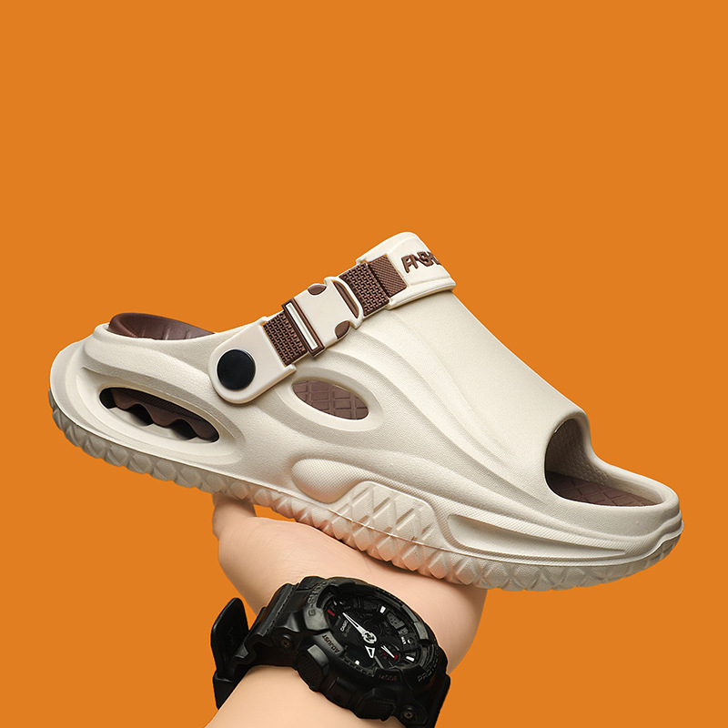 Herenslippers met zachte zool voor zomerse buitenactiviteiten, dikke waadschoenen van topkwaliteit voor op het strand, antislip sandalen voor diverse doeleinden in grote maten_voghion.com