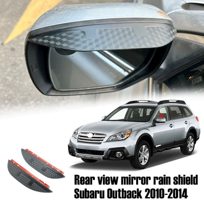 Rain shield — Outback Window Advisor - standard-packing-without-logo-outback-mk4-br-bm-2010-2014-rearview-mirror-rain-eyebrow-carbon-fiber-pattern