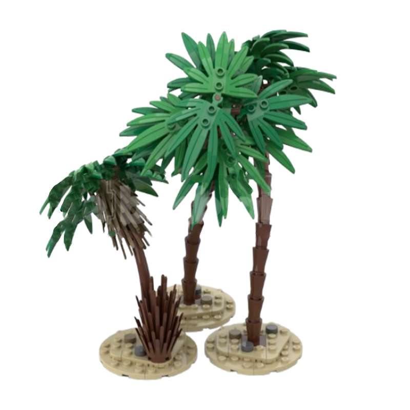 Cross-border Hot-selling In-stock MOC-208236 Small Particle Assembly Building Block Toy Plant Tree Educational Model_voghion.com